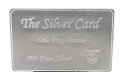 1 オンス シルバー カード .999 ファイン クレジット カード ウォレット サイズ 新品 COA 付き