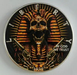 ハロウィン・フライト・ナイト カラーライズド アメリカン・シルバー・イーグル・ドル（箱・品質証明書付き）