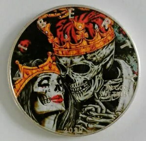 ハロウィン・フライト・ナイト カラーライズド アメリカン・シルバー・イーグル・ドル（箱・品質証明書付き）