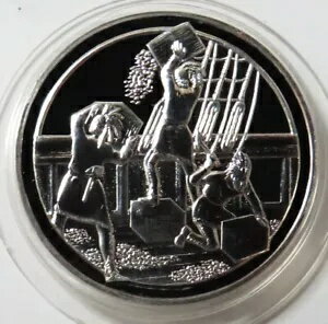 ボストン茶会事件の愛国者ジョン・アダムスの日記 1773年 シルバープルーフメダル ロイヤルミント