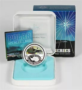 2009年オーストラリア 5ドル オーロラ・オーストラリス ホログラム 36.3g .999 純銀コイン OGP