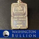 ヴィンテージ 1/2 オンス パンプ スイス ローズ ハーフオンス .999 ファイン シルバー バー。