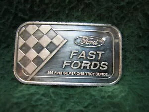 ファスト・フォード フォード・モーター社 1トロイオンス 0.999 純銀バー 1902年 バーニー・オールドフィールド