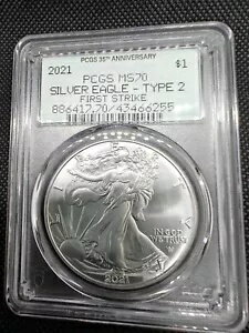 完璧なコイン！ 2021 PCGS MS70 ファー