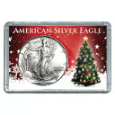 1994 $1 アメリカン シルバー イーグル クリスマス ツリー デザイン ホリデー ホルダー