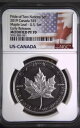 2019 $5 カナディアン シルバー メープル リーフ NGC 修正 PF70 プライド オブ ツー ネーションズ ER