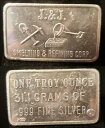 レア ヴィンテージ J&J Smelting & Refining Corp. 1 トロイオンス 999 シルバー アート バー si300
