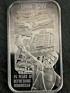 楽天WORLD RESOURCE【KING店】75 周年記念コカ・コーラ アート バー 1902-1977 バーミンガム AL 999 シルバー 1 オンス