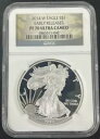 2014 W プルーフ シルバー イーグル NGC PF70 ウルトラ カメオ アーリー リリース 迷彩スラブ