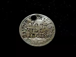 マニラ PI サミュエル ヴァンホーン フォート ミルズ フィリピン 米軍 ID タグが PI コインに付いています