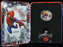 2022 $1 フィジー マーベル スパイダーマン 1 オンス シルバー カラー化コイン & ピン セット OGP