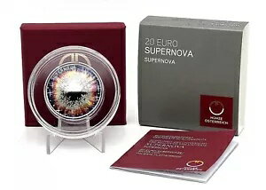 オーストリア エスターライヒ 2024 20 ユーロ ユーロ SUPERNOVA アンチャーテッド ユニバース シルバー コイン