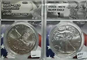 2021 P&W 2 コイン シルバー イーグル 