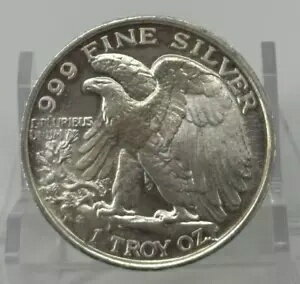 楽天WORLD RESOURCE【KING店】1987 1オンス .999 ファイン シルバー - 汎用ラウンド ウォーキング リバティ / ASE スタイル コイン