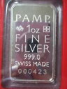 PAMP -True Happiness- Ultra RARE #ed 1 Troy Oz. .999 ファインシルバーバーをパッケージ化
