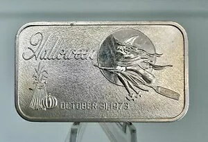 ハロウィン 1973 年 10 月 31 日 1 オンス .999 ファイン シルバー アート バー