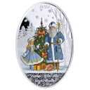 FATHER FROST SNOW MAIDEN 2025 ソロモン諸島 .999 1オンス シルバー マトリョーシカ $5 コイン