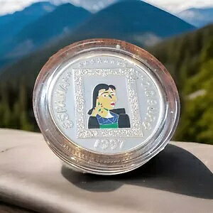 1997 スペイン ?20 ピカソ **ドラ マール** エナメル 48G シルバー プルーフ ピエフォールト コイン