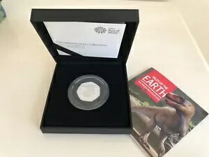 2020 シルバー プルーフ テイルズ オブ ジ アース - メガロサウルス フィフティ 50 ペンス