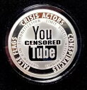 2021 SILVER SHIELD GROUP 2オンス YouTube 検閲済み プルーフ .999 シルバー ラウンド COA付き