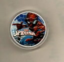 2017 スパイダーマン カラーライズ マーベル コイン 1 オンス 0.9999 シルバー、ツバル ドル