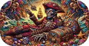 CAPTAIN DEAD TREASURE ヘイリーバグ ミント 34 / 80 2 オンス .999 ファイン シルバー アート バー