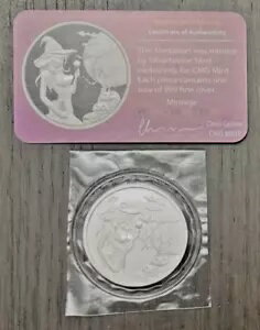 CMG ミント 1 トロイ オンス .999 シルバー 「ハロウィン ビューティー」 希少 250 個のみ鋳造、COA付き