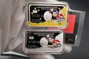スクルージ マクダック スノーボード ロット 2 - ゴールド & シルバー バージョン .999 ファイン シルバー 1 オンス