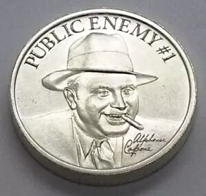 楽天WORLD RESOURCE【KING店】AL CAPONE Public Enemy #1 （.999） インタリオ ミント ハイ レリーフ 2 オンス シルバー 地金
