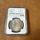 ??1887 モルガン ドル MS 64 NGC シルバー $1 未流通コイン ??(3)