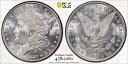 1887 P $1 モルガン シルバー ドル PCGS MS63 ゴールド シールドと TrueView で保護