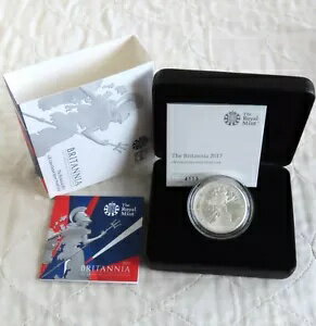 2017 シルバー プルーフ ?2 1oz ブリタニア 箱入り/COA/アウター - ミント 5,304