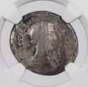 ラリスコルス AR デナリウス ローマ共和国銀貨 紀元前 43 年 - NGC G
