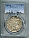 1889 O モーガン銀ドル PCGS AU 50|詳細画像