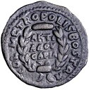 この素敵なアラビア、ボストラは珍しいです。フィリッポス2世。 As Caesar、AD 244-247 ラージコイン