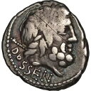 紀元前87年 ローマ共和国 デナリウス貨 ルブリア・ルキウス・ルブリウス・ドッセヌス (KA76-)