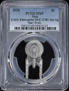 2024 $2 ニウエ スタートレック 1 オンス シルバー U.S.S.エンタープライズ NCC-1701 PCGS SP 69