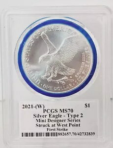 2021(W) T-2 シルバーイーグルPCGS MS70 