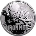 2018 $1 ツバル アイアンマン 1 オンス シルバー コイン BU 限定ミント