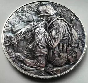 Military Fallen Heroes - アメリカン シルバー イーグル 1オンス 0.999 シルバー ドル コイン