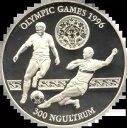 シルバー プルーフ コイン 1996 オリンピック サッカー 300 ニュルタム COA