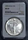 1995 $1 アメリカン シルバー イーグル 未流通 1 オンス .999 NGC MS 69 A3005