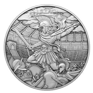 1 Troy oz Spartacus Design .999 Fine Silver Round商品について構成シルバー繊度 0.999ストライク型ビジネスグレードなしユニットあたりの貴金属含有量 1 オンス製造国/地域 米国ブランド/造幣局 米国造幣局貴金属の合計含有量 1 オンス認証未認証注意事項※以下の注意事項をご理解のうえ、ご購入ください■ 鑑定済みコイン・紙幣について各種コイン・紙幣の鑑定機関（NGC、PCGS、PMGなど）は、収集品の真贋鑑定およびグレーディングを行う専門機関です。鑑定後の商品は、専用ケース（スラブ）に封入され、状態を示すグレードが付与されます。■ グレードについてグレードはコイン・紙幣自体の状態を評価するものであり、ケース自体の品質や状態を保証するものではありません。製造・輸送時の影響により、以下のような状態が発生する場合がございます。- 軽微なスレ傷・拭き傷（特に光の角度で見えるもの）- ケース内部のホコリ・小さな異物（鑑定機関の検品基準を満たしている場合）- ラベルのズレ・わずかな傾きこれらは鑑定機関の基準内であり、返品・交換の対象とはなりませんのでご了承ください。■ ラベルの種類について各鑑定機関では、コイン・紙幣の状態や鑑定の結果に応じて異なるラベルが付与されます。- 通常ラベル（Standard/Regular）：一般的なグレード付き鑑定済みコイン・紙幣- オーセンティック（Authentic）：グレードなしで真贋のみ保証- 詳細グレード（Details）：クリーニング跡やエッジのダメージがあるが本物と認定- 特別ラベル（Special Label）：記念版や特定のデザインの限定ラベル - 例：NGC「Early Releases」「First Releases」、PCGS「First Strike」 などグレードやラベルの種類は、商品画像および説明文をご確認のうえ、ご購入ください。■ 在庫状況について当店の商品は海外から取り寄せております。ご購入のタイミングによっては在庫切れとなる場合がございます。その際はご連絡のうえ、ご注文をキャンセルさせていただく場合がございますので、あらかじめご了承ください。■ ご注文後のキャンセルについてご注文と同時に商品のお取り寄せを開始するため、お客様都合によるキャンセルは承っておりません。■ 配送についてお届けまでに通常2〜3週間ほどかかります。海外の祝日や天候、税関手続きにより通常より配送が遅れる可能性がございます。■ 保証について商品説明に英語で「保証（warranty）」と記載があっても、日本国内では適用されませんのでご了承ください。 当店では、商品到着後7日以内の初期不良に限り、対応させていただきます。 （返品規約の詳細については、楽天市場内の会社概要欄下部をご参照ください。）■ 商品の色・素材感について撮影環境やモニター設定により、実際の商品と色味や質感が異なる場合がございます。■ 価格変動について希少性の高い商品は市場価格の変動により、追加料金をお願いする場合がございます。追加料金に同意いただけない場合には、ご注文のキャンセルが可能ですので、ご安心ください。■ その他サービスについて海外製品の輸入代行も承っております。ショップに掲載されていない商品でもお探し可能ですので、お気軽にご相談ください。尚、業者販売（業販）や複数購入の場合、割引対応も可能です。ご希望の方はお問い合わせください。