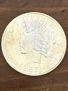 楽天WORLD RESOURCE【KING店】1985 モーガン ビジー スタイル シルバー ダラー 1 オンス .999 ファイン シルバー ラウンド メダリオン コイン