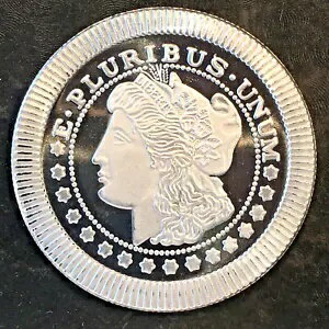 楽天WORLD RESOURCE【KING店】1 オンス シルバー ブリオン モーガン イーグル ポーカー チップ スタイル - 同梱発送 #o663