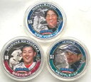 日本 2009 野球 1 ドル 1 オンス銀貨 3 枚セット、UNC