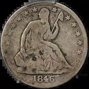 1846-O シーテッド ハーフダラー RP6 WB