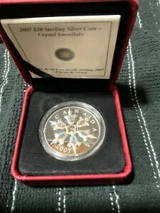 2007 $20 コイン 虹色クリスタル スノーフレーク