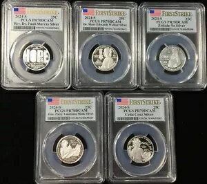 2024-S PCGS PR70 ~ 5 コイン シルバー ク