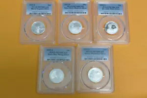 2022 S シルバー 99.9 25C アメリカン レディース 5コインセット PCGS PR70